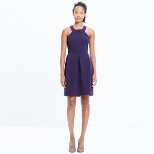 MADEWELL | dress Nightspin Crepe Dress Blue 2